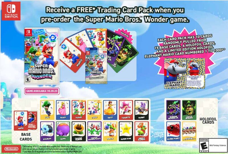 Super Mario Bros Wonder Pre-Order Bonus from Walmart