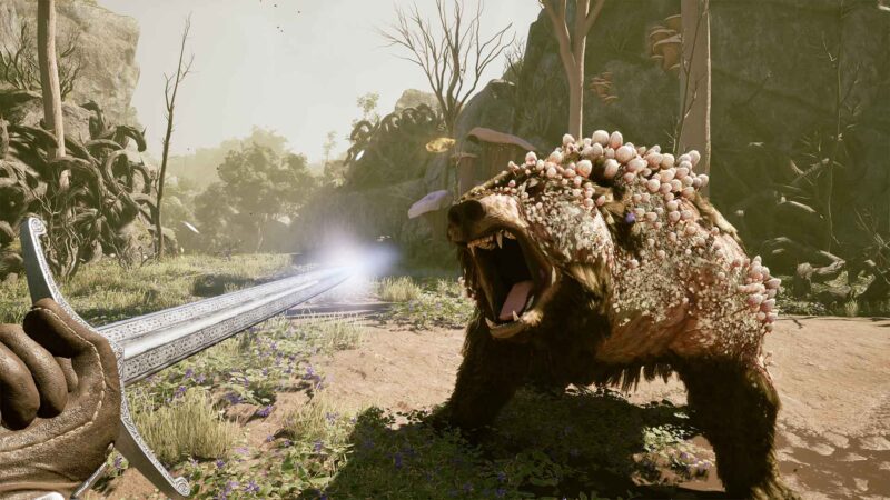 Avowed Combat Screenshot with plague bear