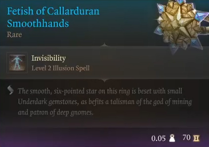 Baldur's Gate 3 Fetish of Callarduran Smoothhands