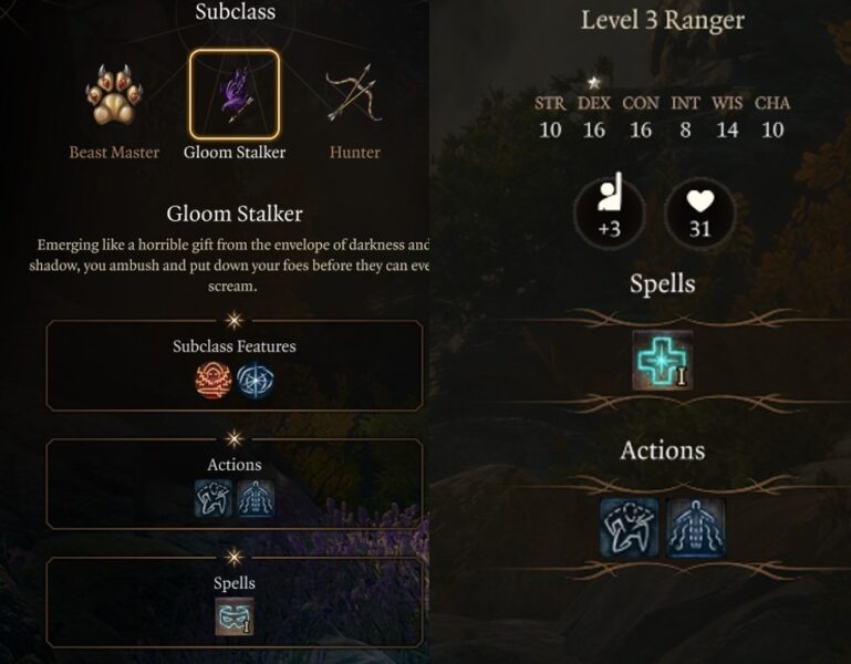 Level 3 Solo Ranger - BG3