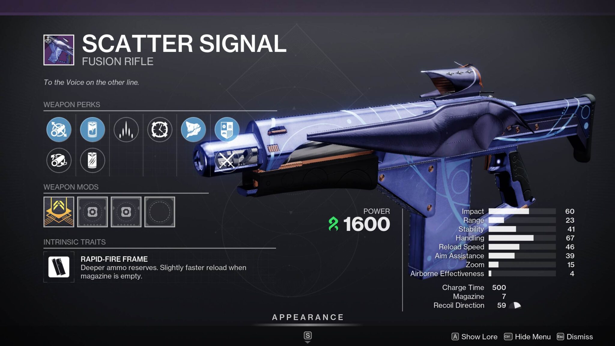 Destiny 2 Scatter Signal God Roll and How to Get Deltia