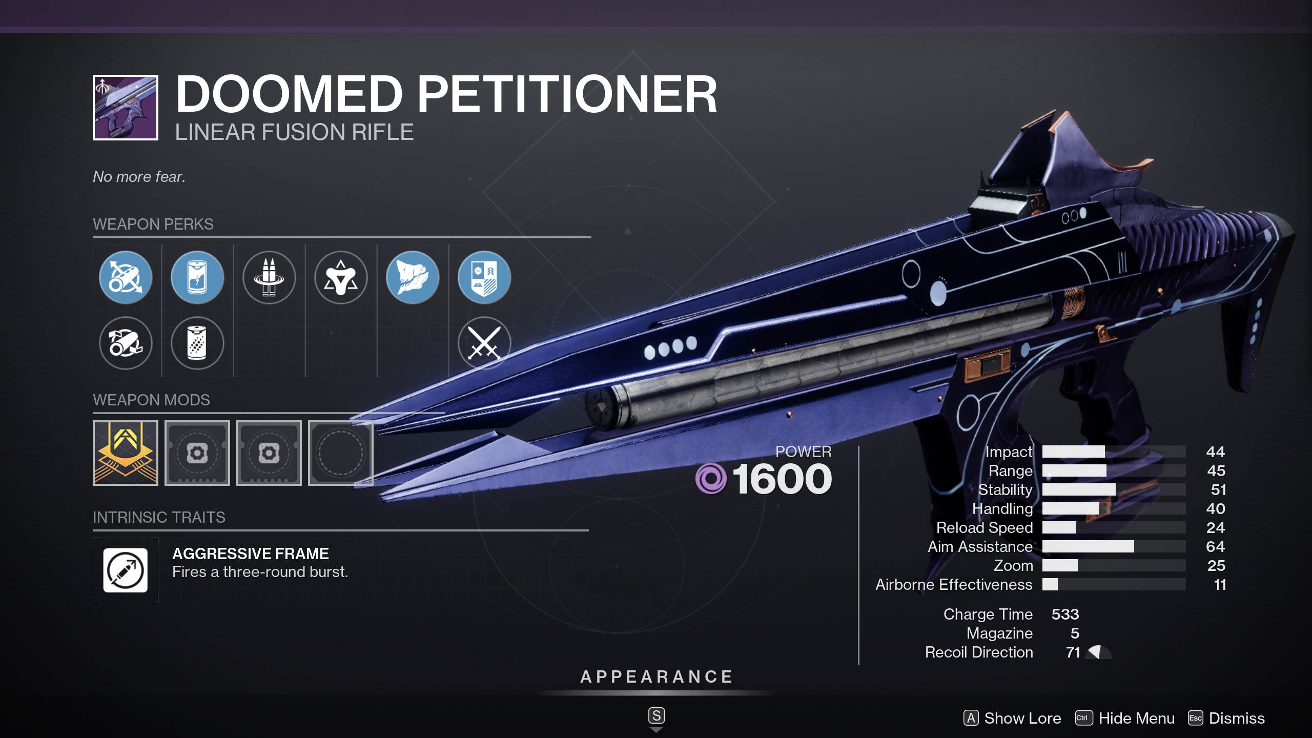 D2 Doomed Petitioner PVE and PVP God Roll and How to Get