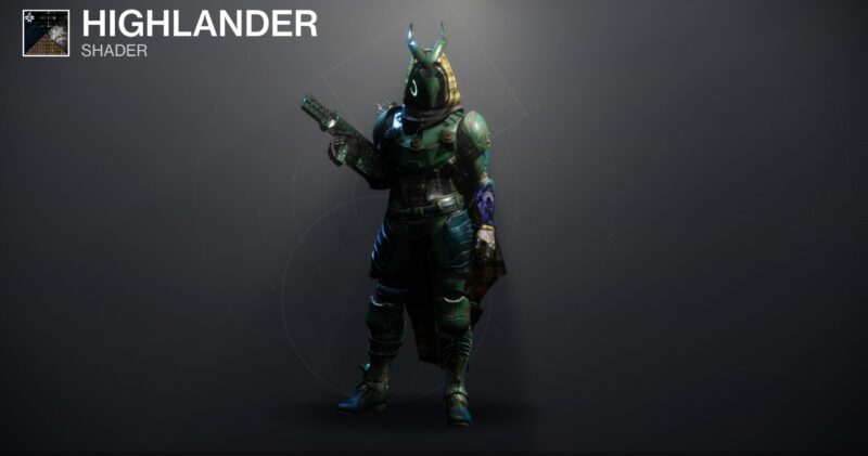 Destiny 2 Highlander Prime Exclusive Legendary Shader