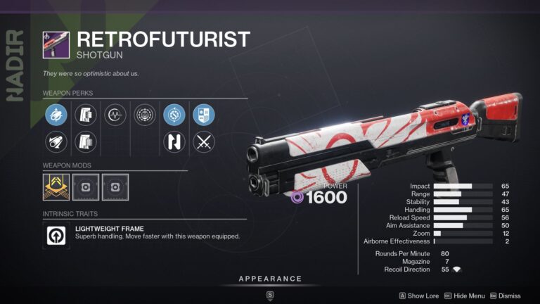 Destiny 2 Retrofuturist PvE & PvP God Roll and How to Get