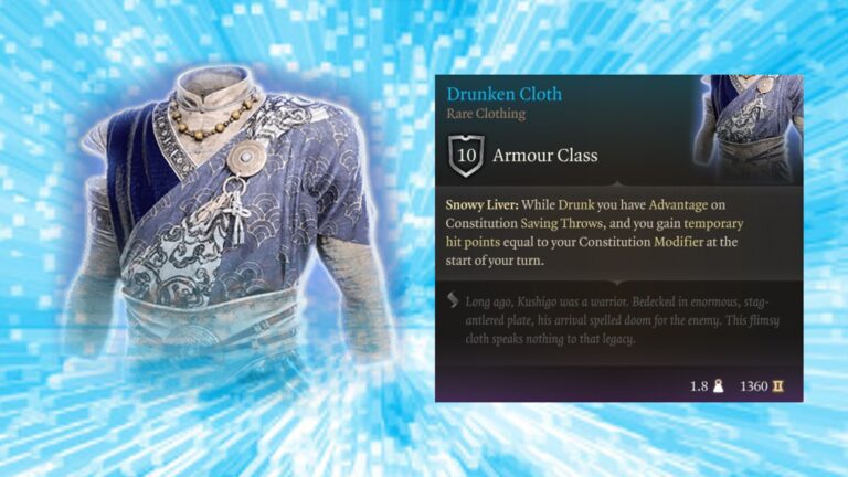 BG3 - How to Get Drunken Cloth