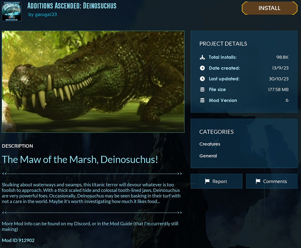 More ARK Survival Ascended Creatures and Dinosaurs - Deinosuchus