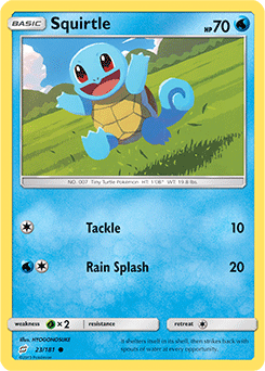 Pokemon Squirtle Basic Card