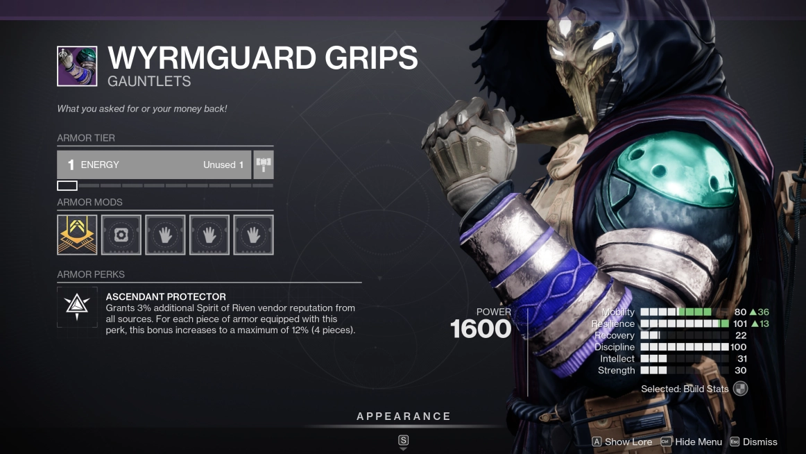 Wyrmguard Grips Destiny 2 Armor