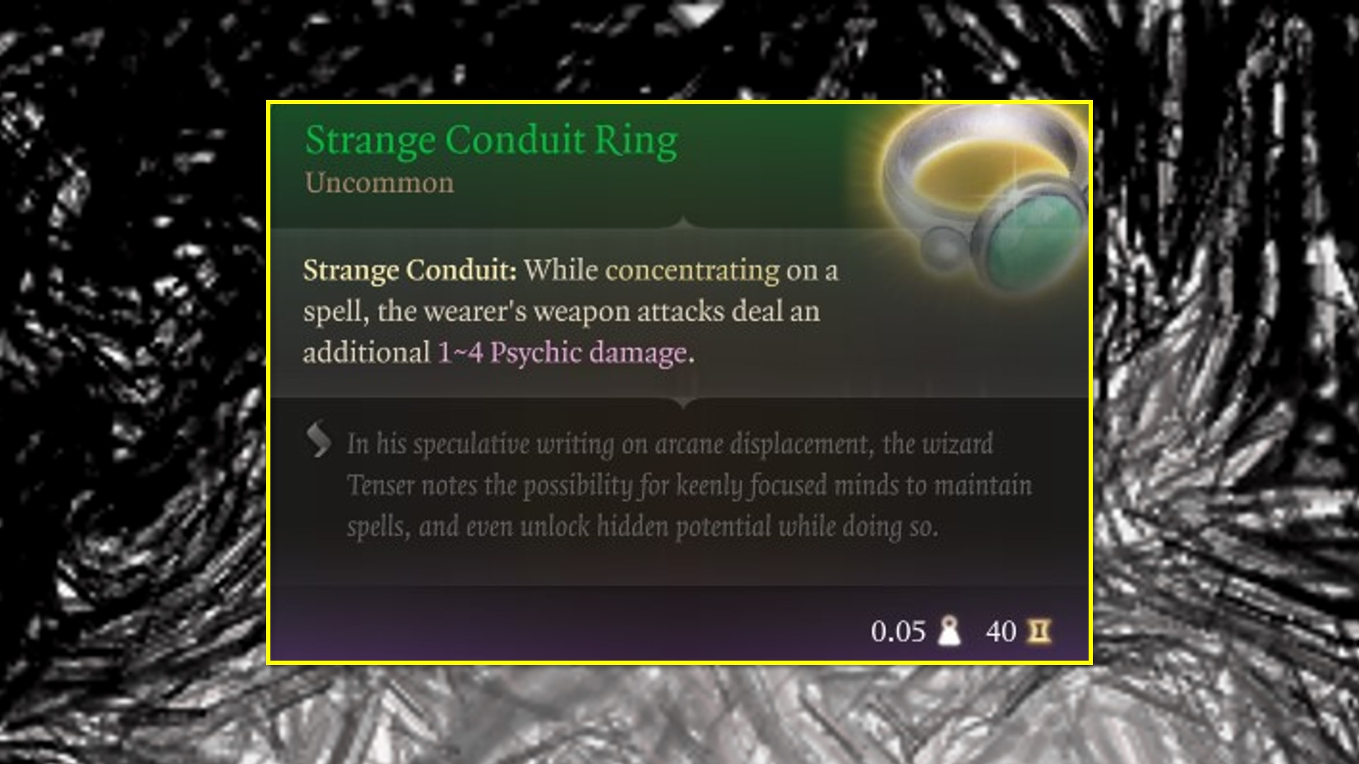 BG3 Strange Conduit Ring - Deltia's Gaming