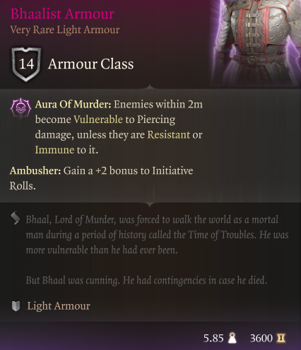 Baldur's Gate 3 Bhaalist Armour BG3