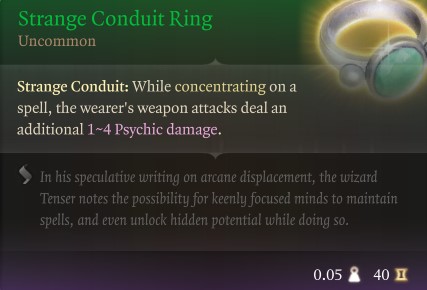 BG3 Strange Conduit Ring