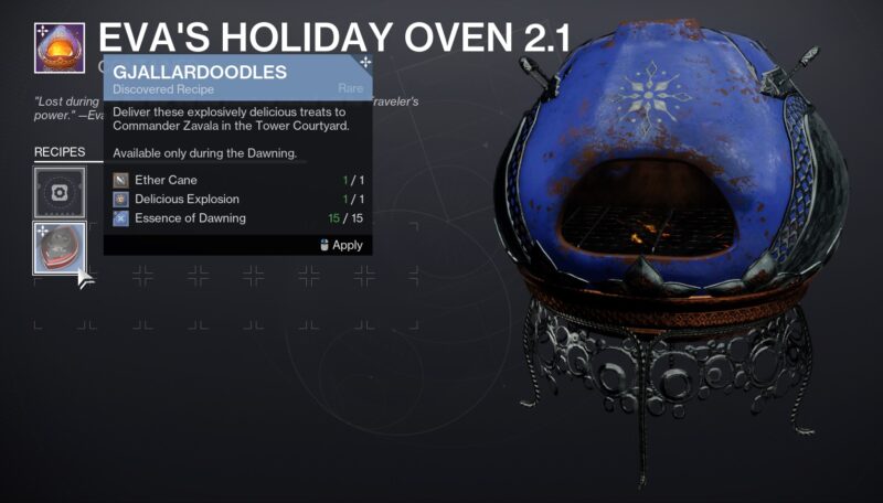 D2 Dawning Event Holiday Even 2023