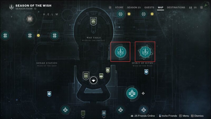 D2 Coil and Riven's Lair Activity Nodes