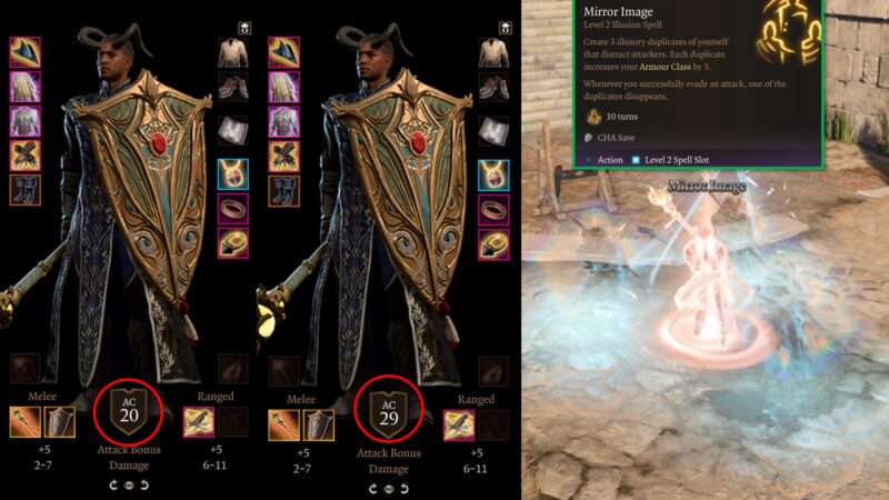 Best Baldur S Gate 3 Solo Wizard Build Deltia S Gaming   Baldurs Gate 3 Mirror Image Spell 800x450 