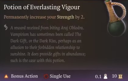 BG3 Potion of Everlasting Vigour