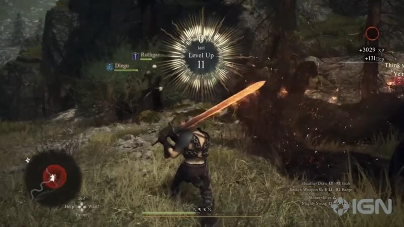 Dragon's Dogma 2 Warrior gameplay from IGN preview