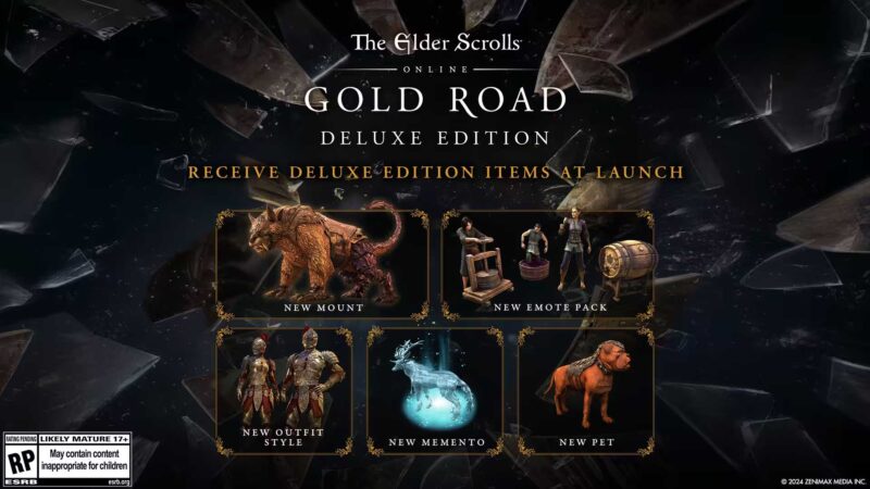 ESO Gold Road Chapter Deluxe Edition Items Elder Scrolls Online Gold Road Chapter - Everything We Know