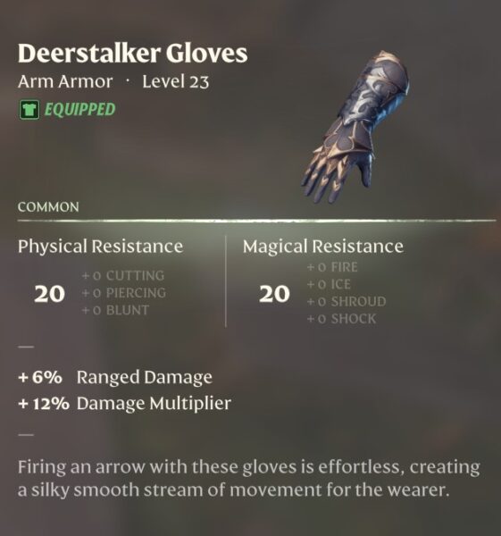 Deerstalker Gloves for Enshrouded Game