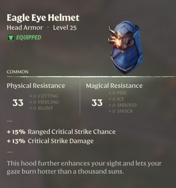 Eagle Eye Helmet for Enshrouded Game