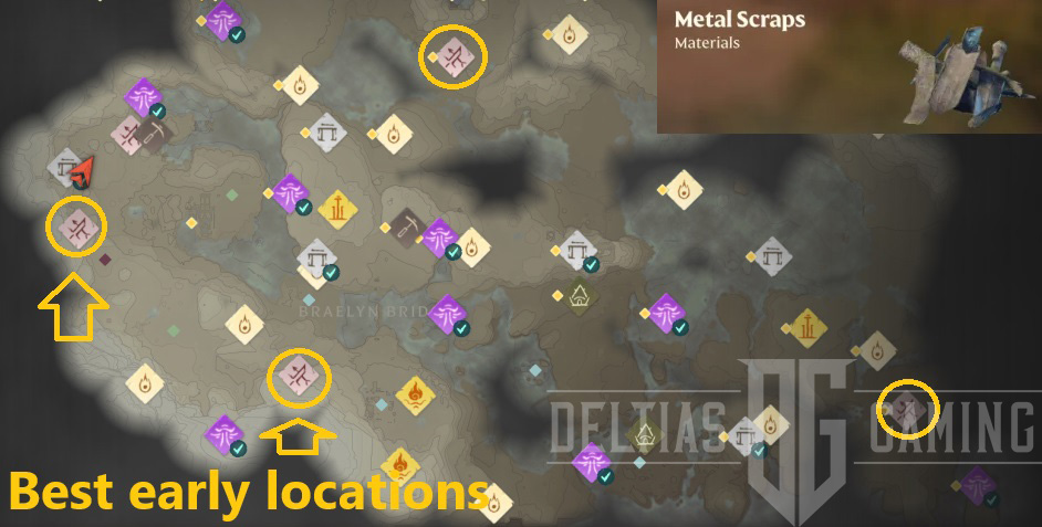 Enshrouded - Scrap Metal map locations