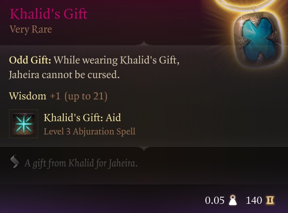Khalid's Gift - BG3 - Baldur's Gate 3