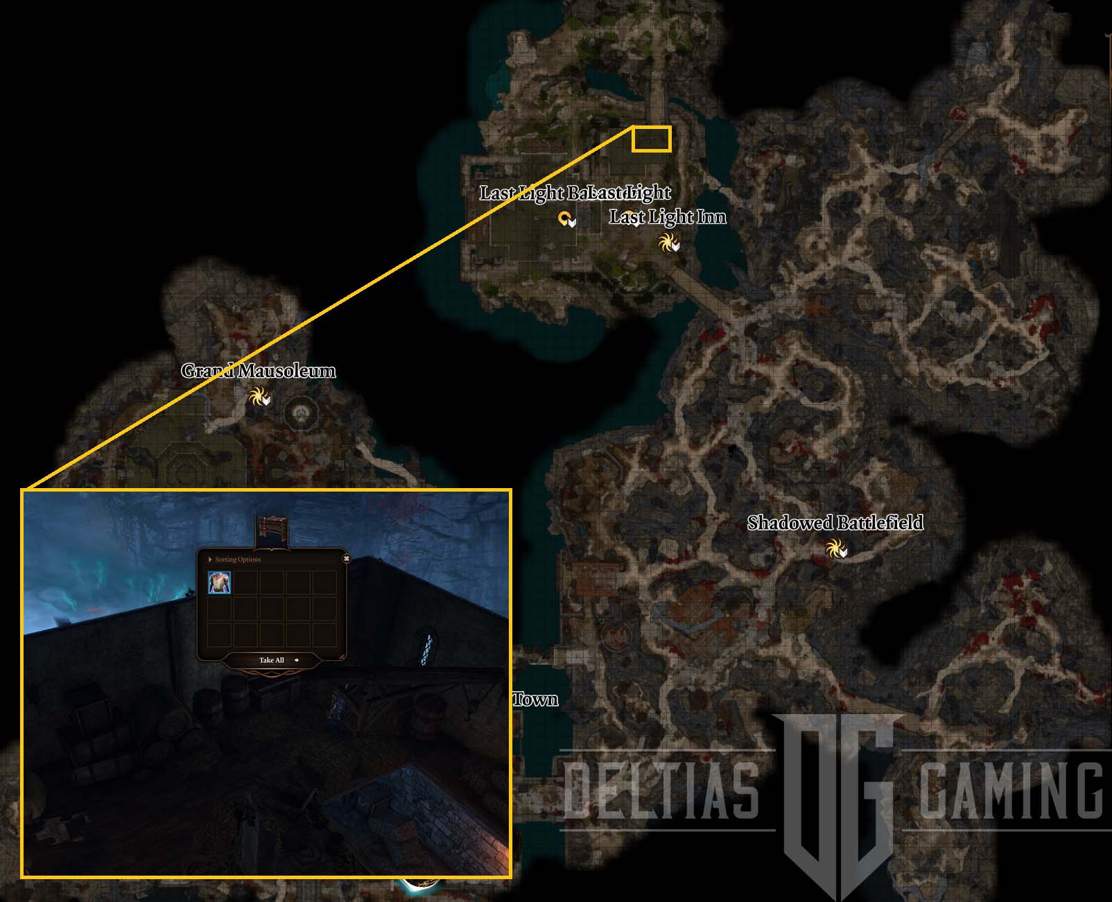 Rippling Force Mail Location on the Map in Act 2 in Baldur's Gate 3 - BG3