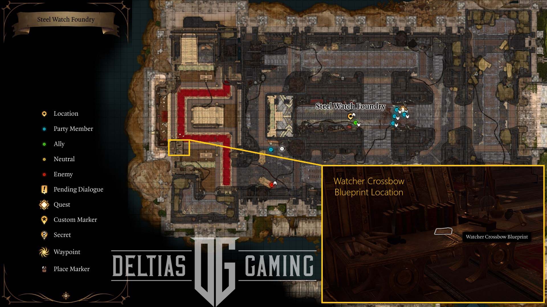 Watcher Crossbow Blueprint Location - Hellfire Engine Crossbow - Baldur's Gate 3