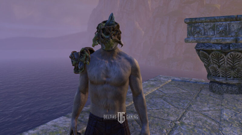 Character Wearing the Helmet Anthelmir's Construct in ESO - Monster Set Explained with How to Get Instructions