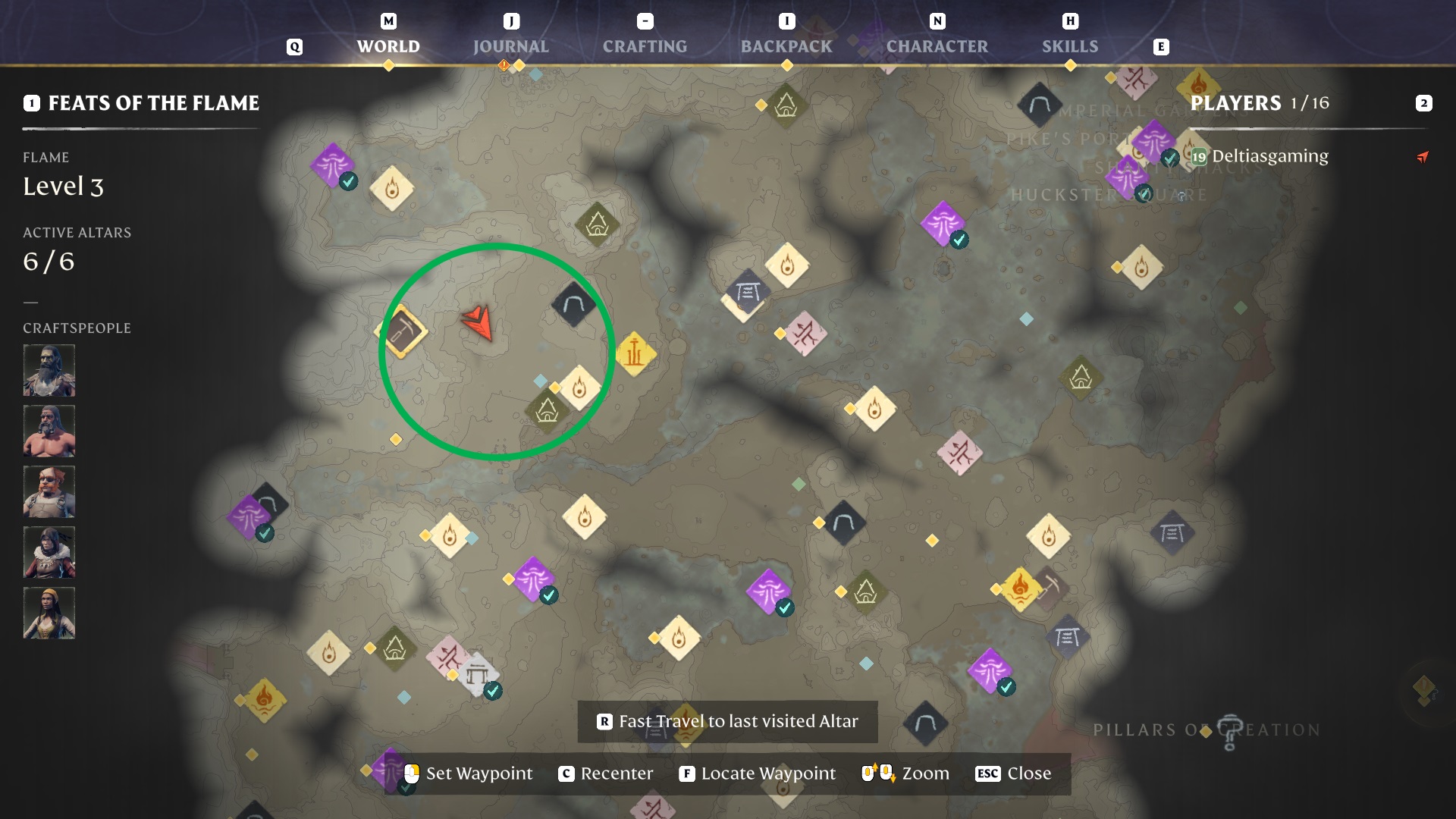 Расположение карты «Комок глины» в Enshrouded Game