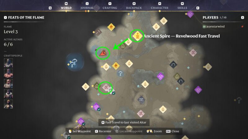 Enshrouded Poison Sack location map