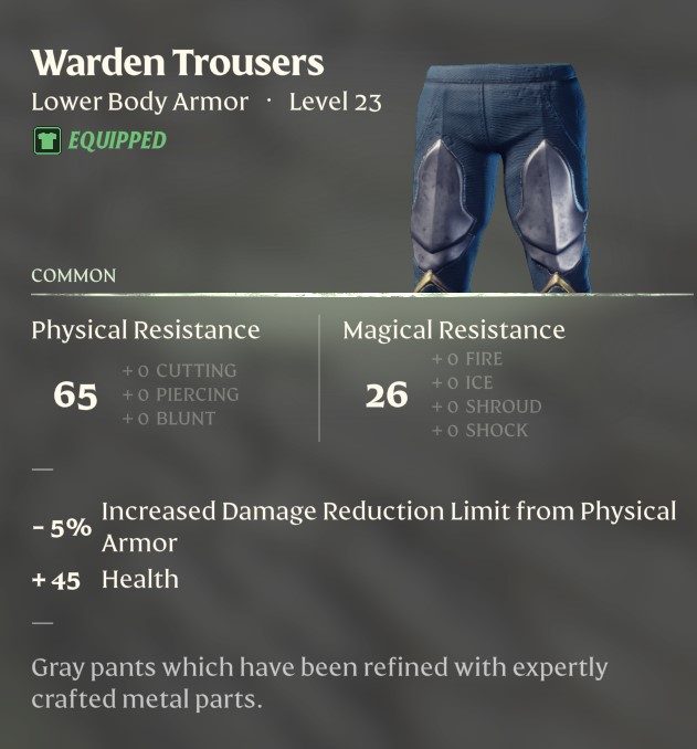 Warden Trousers in Enshrouded