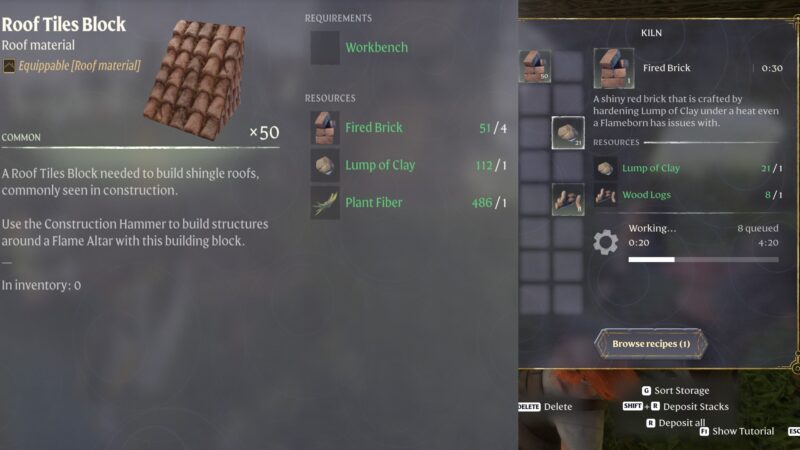 What to Use Fired Bricks For in Enshrouded Game