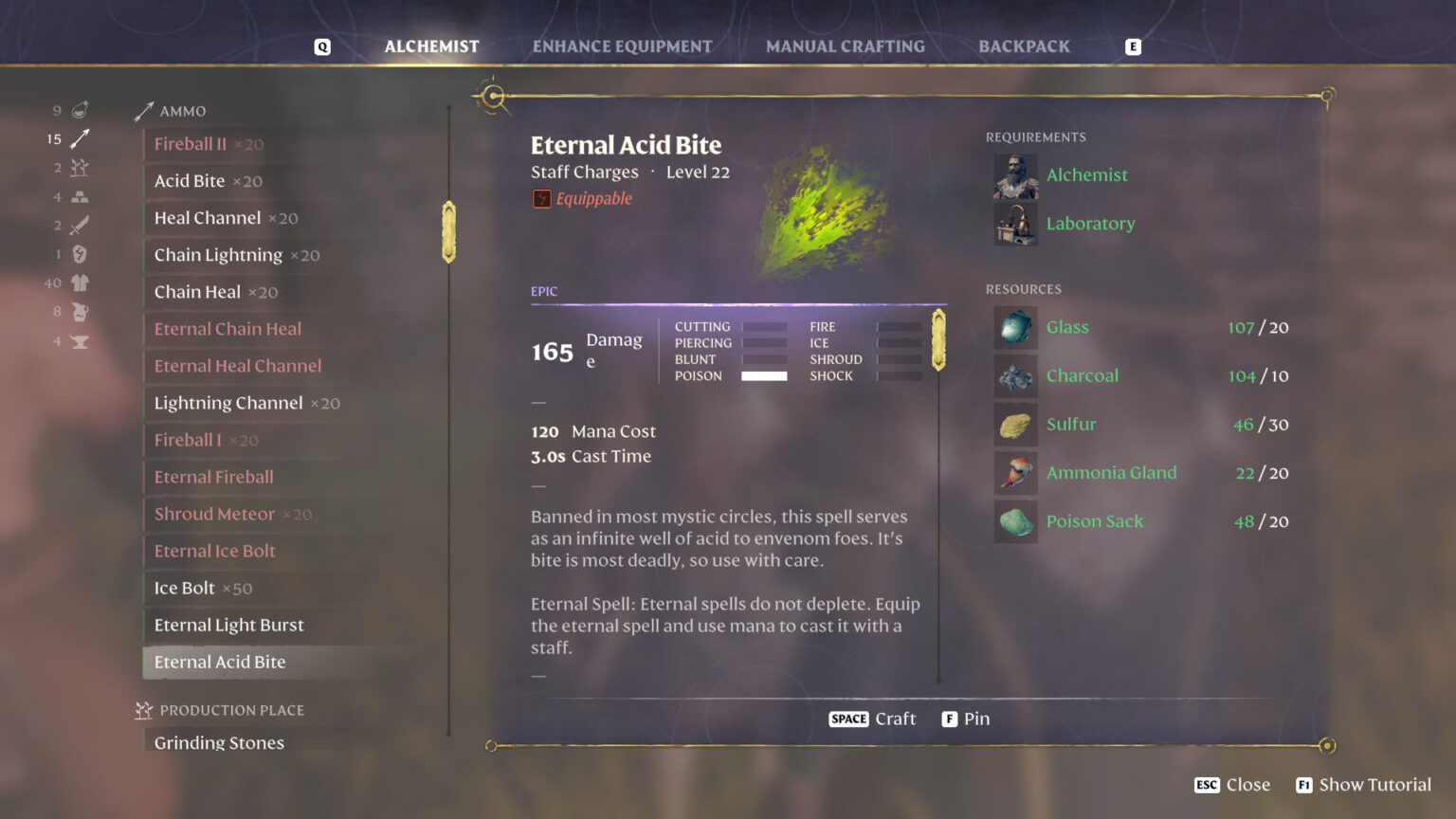 Eternal Acid Bite - Staff Charge - Eternal Spell - Enshrouded - Deltia's Gaming