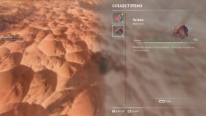 Raw Sand Digger Gives Scales in Enshrouded Game