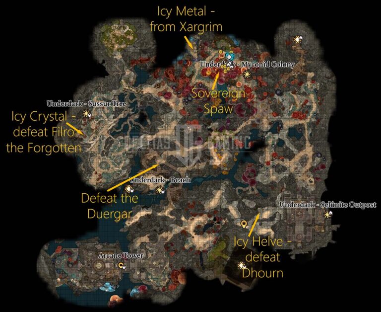 All pieces Map Locations and How to Get Mourning Frost in Baldur’s Gate 3