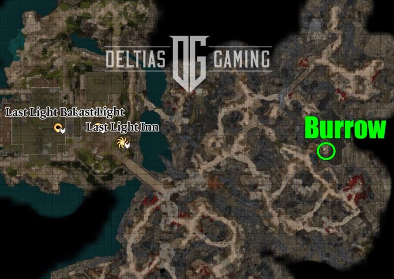 Baldur's Gate 3 Family Ring Burrow location map