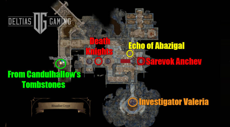 Baldur's Gate 3 Murder Tribunal location map Sarevock Anchev Echo of Abazigal