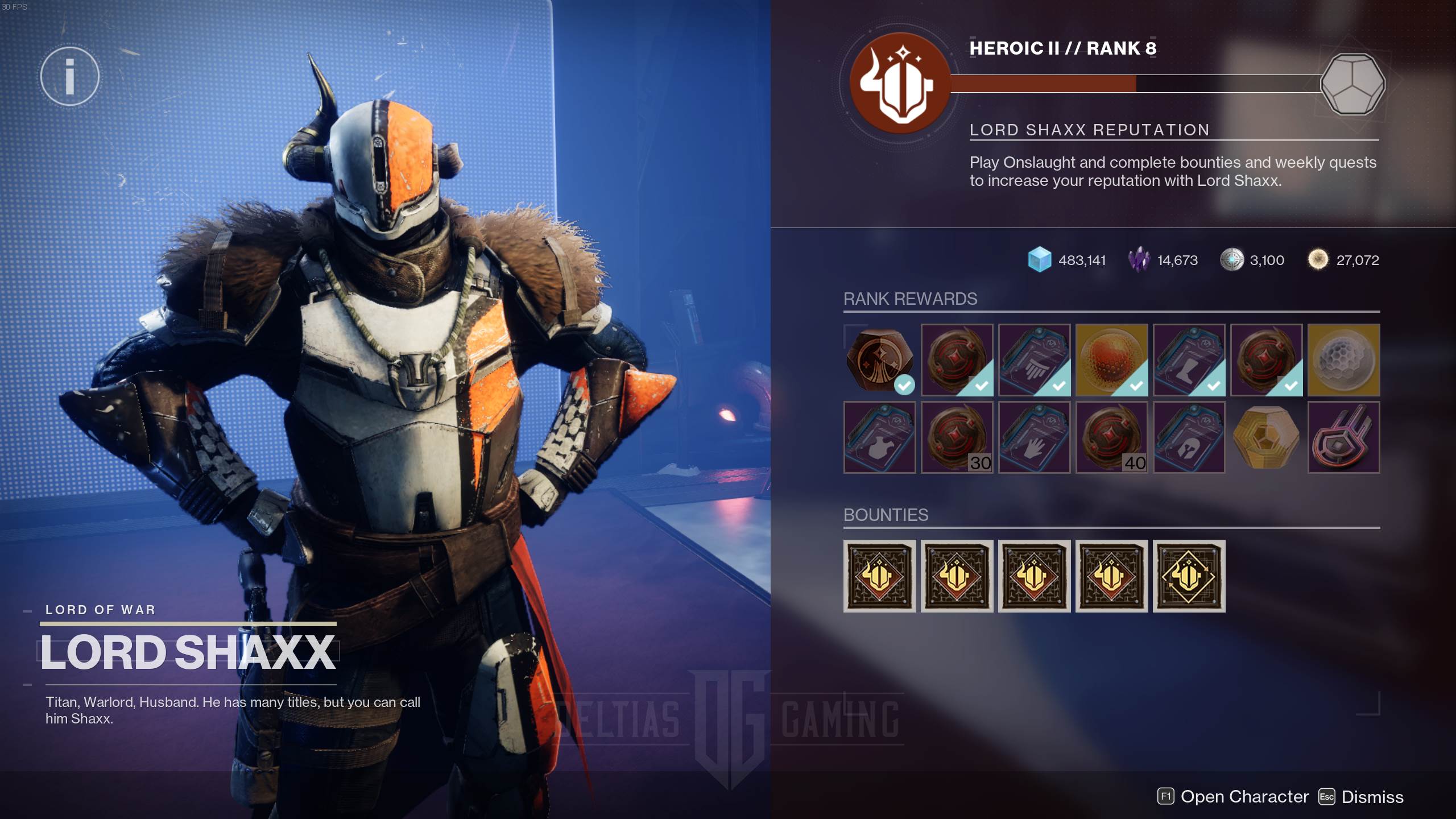 Destiny 2 Lord Shaxx Onslaught Vendor - Deltia's Gaming