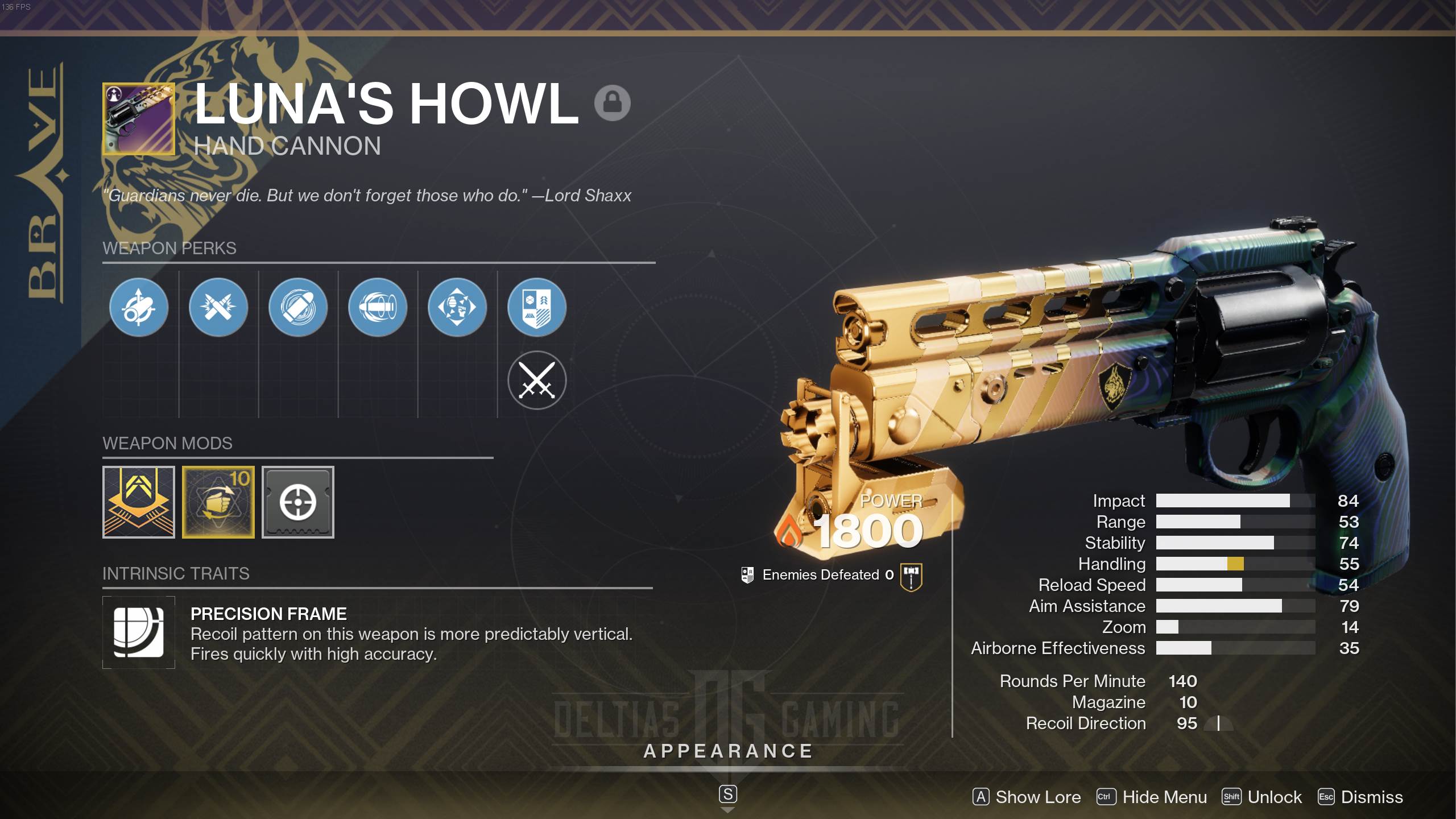 Destiny 2 Luna’s Howl God Roll and How to Get