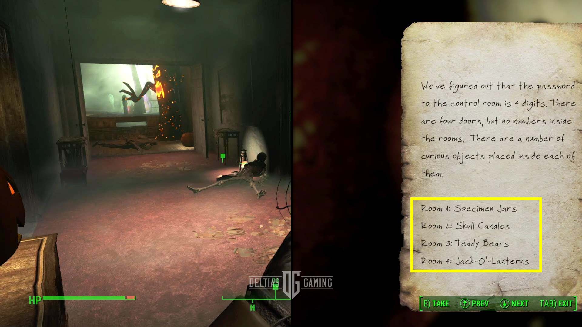 Fallout 4: канун Дня всех святых: подсказки для пароля к запертой двери