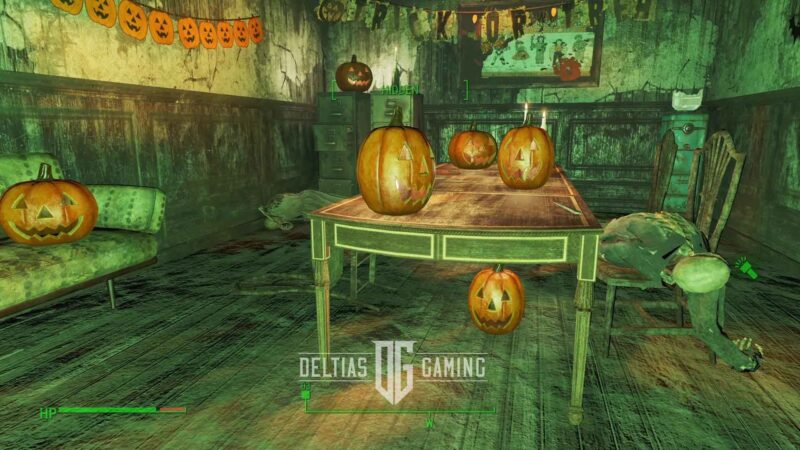 Fallout 4 All Hallows' Eve six pumpkins in the room