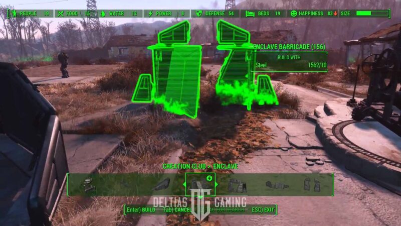 FO4 Echoes of the Past quest reward Enclave Barricade