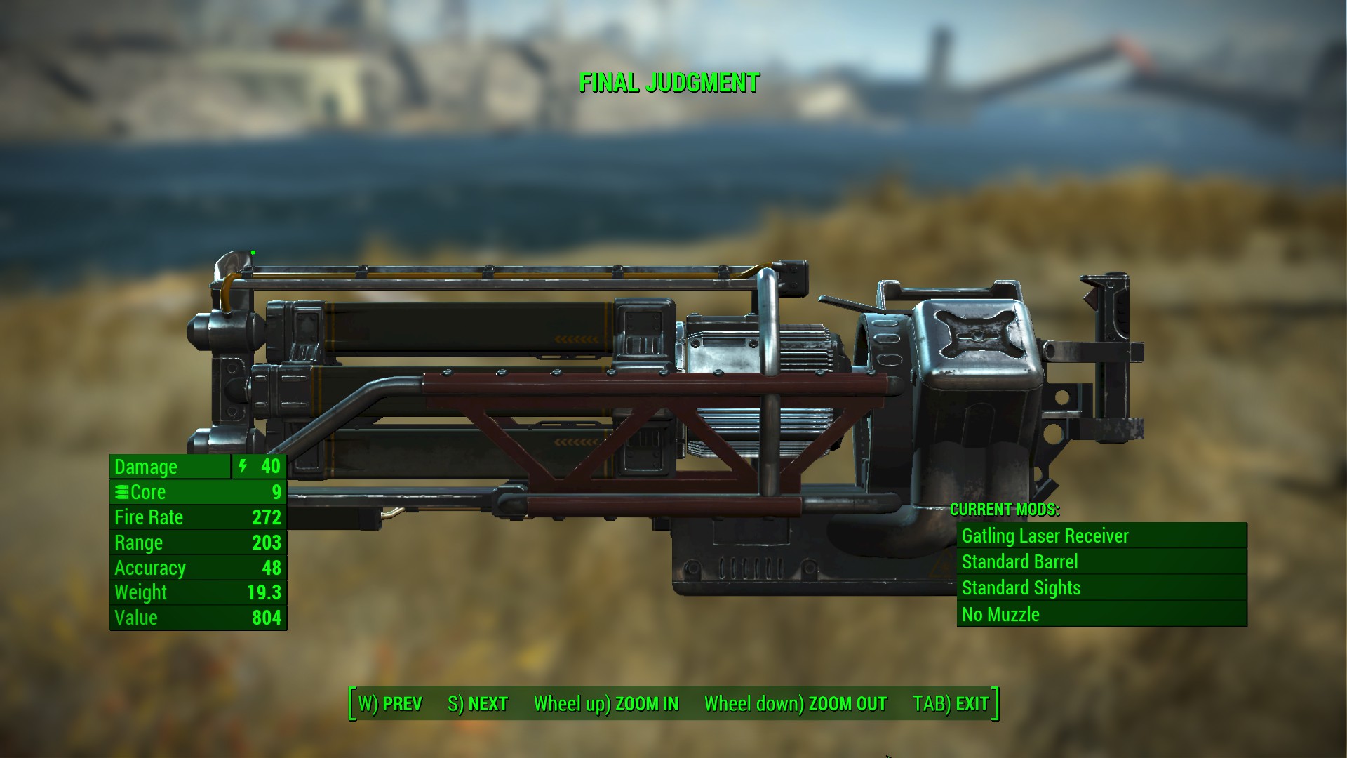 Fallout 4 Gatling Laser Gun Final Judgement