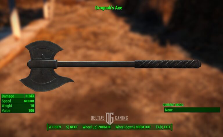 Fallout 4 Grognak's Axe