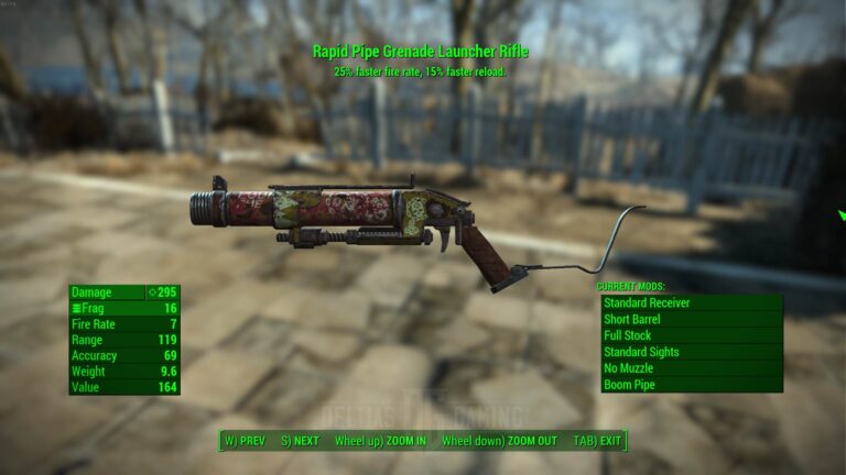 Fallout 4 How to Get Pipe Grenade Launcher