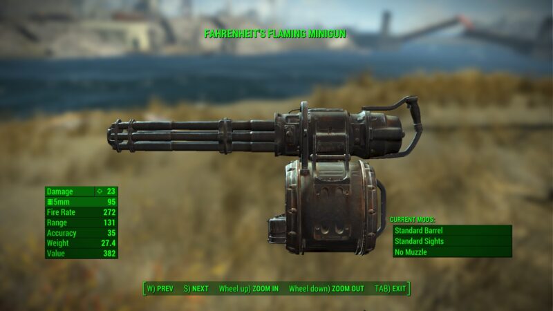 Fallout 4 Minigun Heavy Weapon - Deltia's Gaming