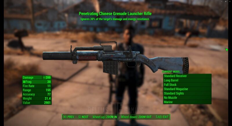 Fallout 4 Penetrating Chinese Grenade Launcher Rifle