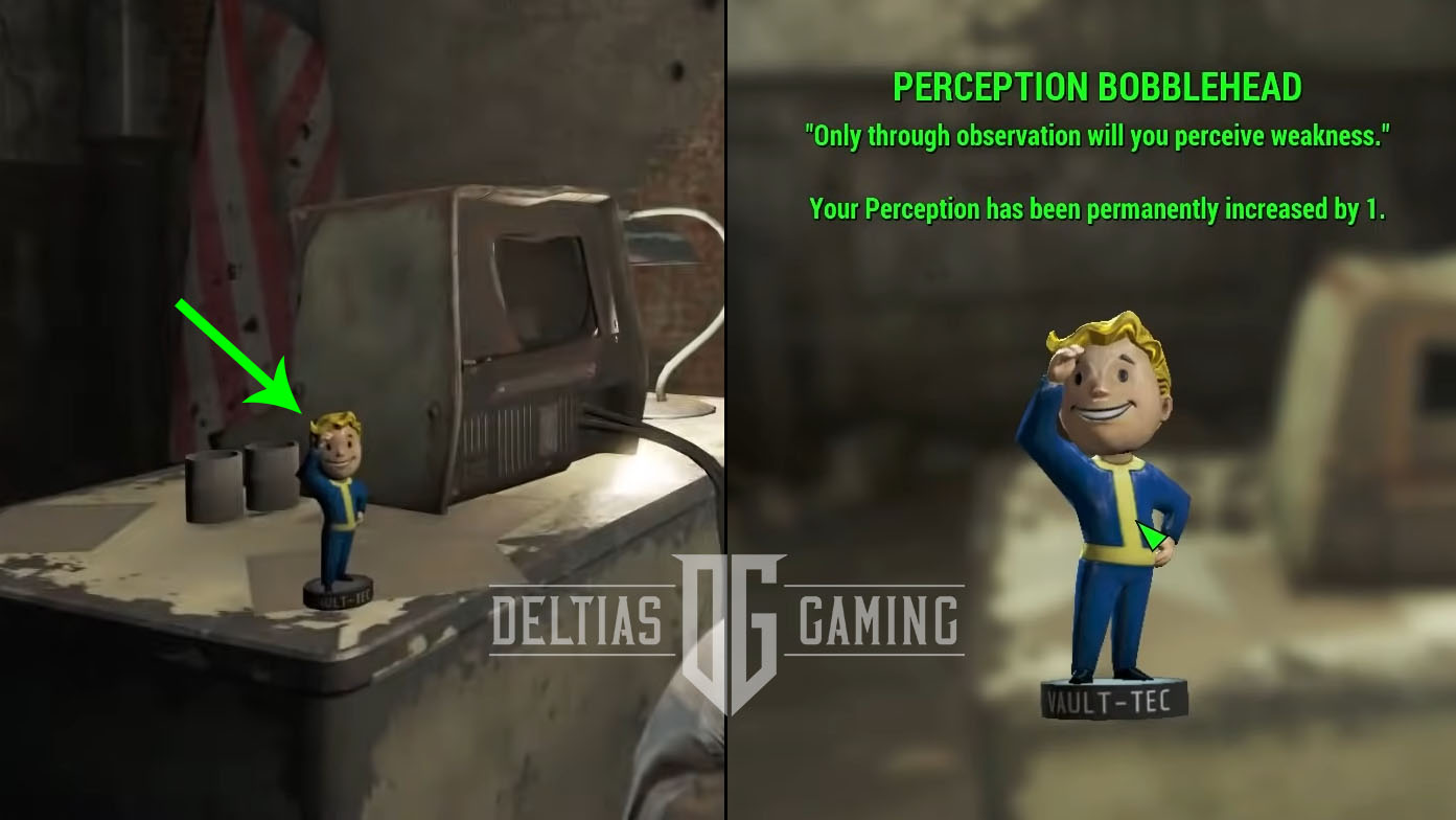 Подсказка о местоположении Fallout 4 Perception Bobblehead