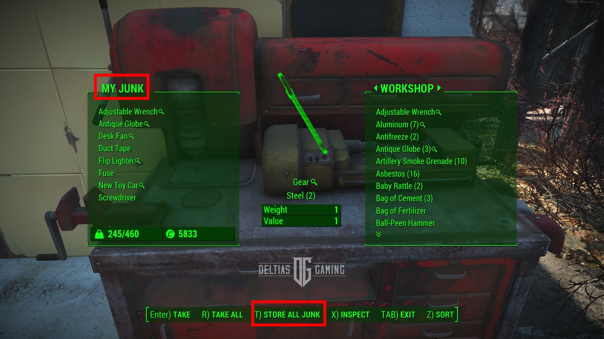 Fallout 4 Storage Tip