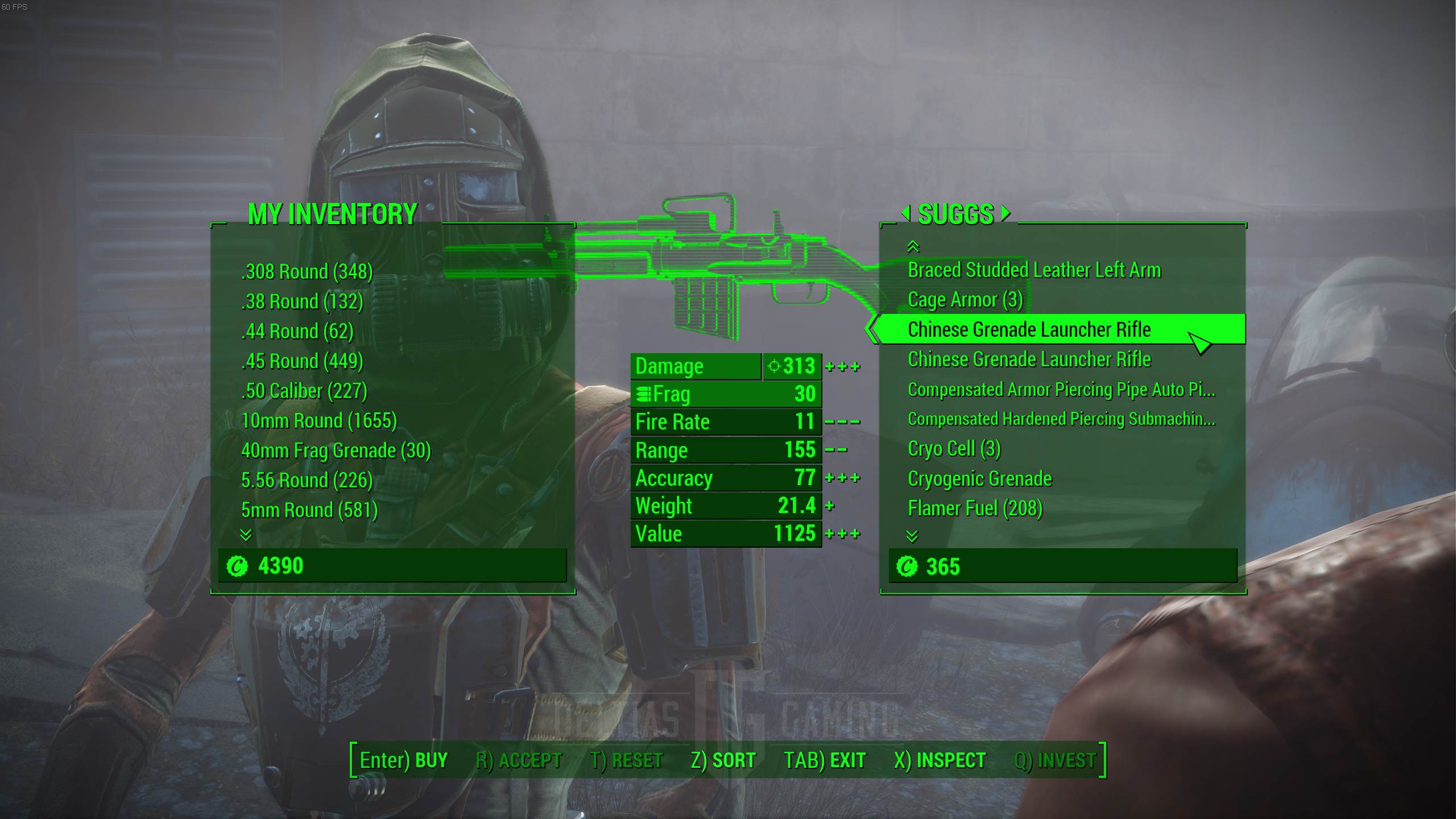 Fallout 4 Suggs Китайский гранатомет Магазин винтовок